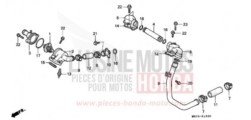 POMPE A EAU/THERMOSTAT VFR750RJ de 1988